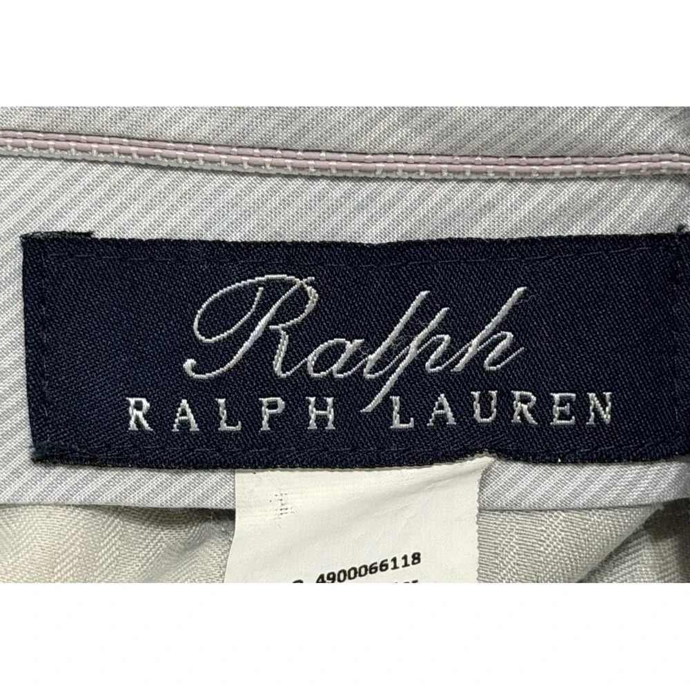 Ralph Lauren Mens sz 38x30‎ Brown Glen Plaid Pleated Cuffed Dress Pants Trousers